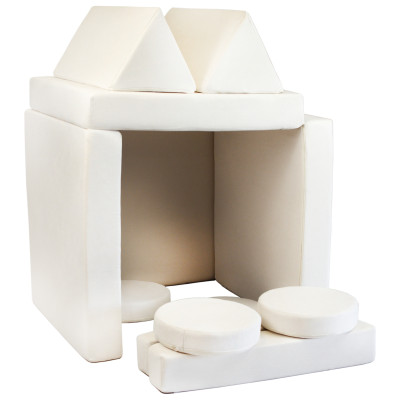 Modulare Kindersofa und Großbausteine-Set 2-in-1